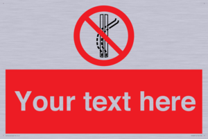 Custom prohibition Do not leave the tow track